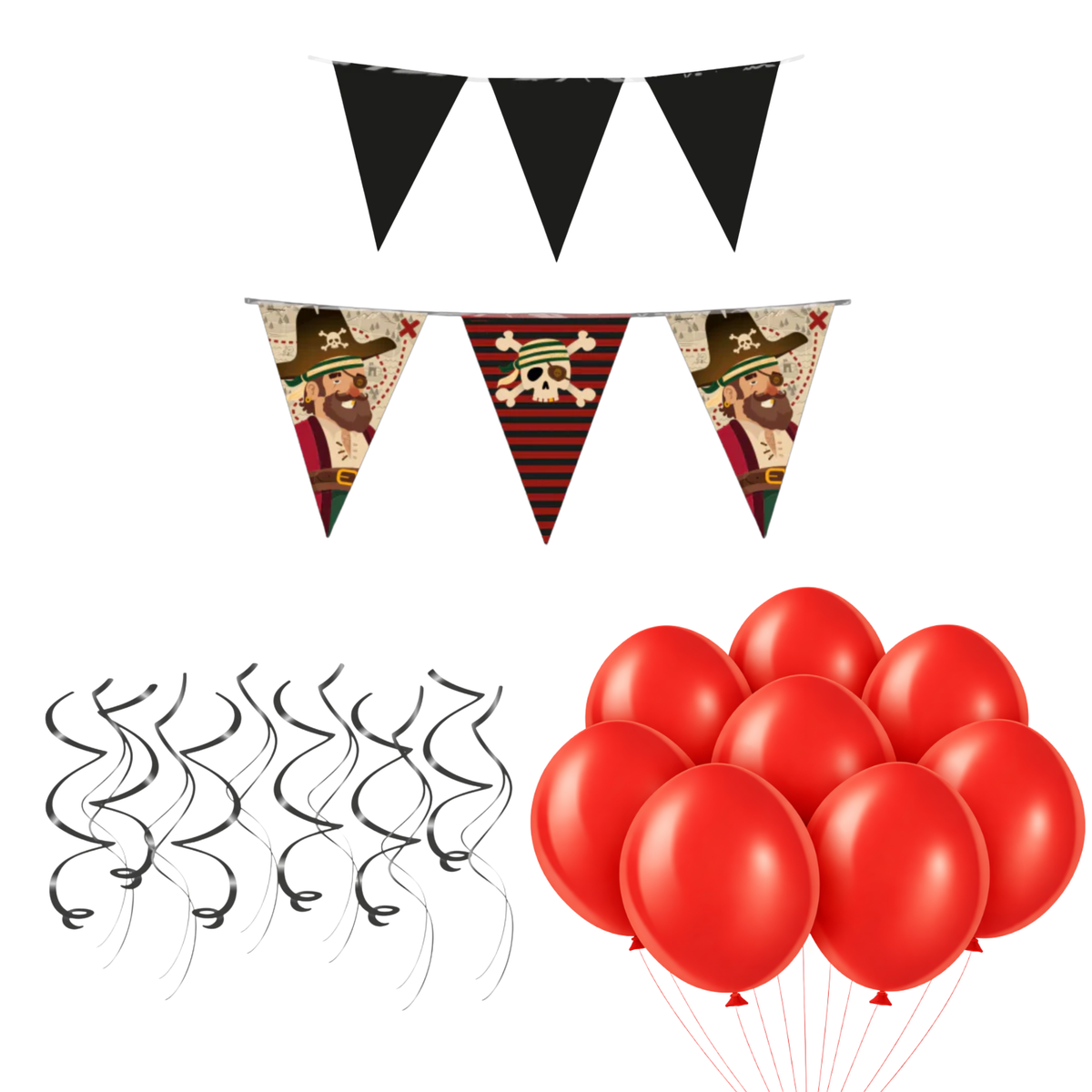 Piraten Versiering Pakket 24-Delig
