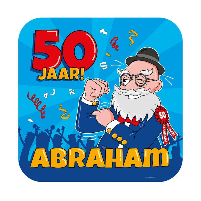 Huldeschild Abraham 50 Jaar 50cm