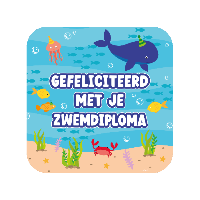 Huldeschild Zwemdiploma 50cm