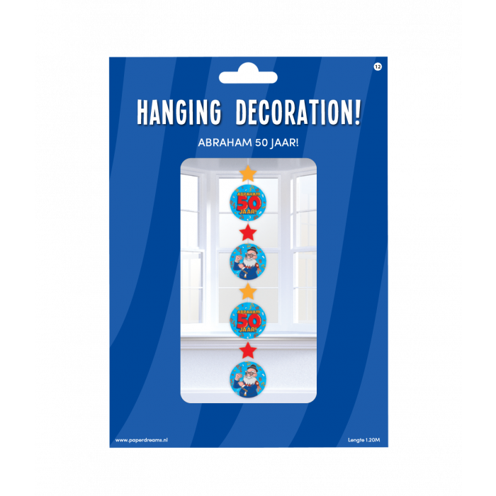 Hanging Decoration Abraham 50 Jaar 1,2m