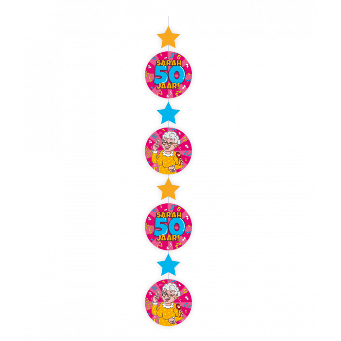 Hanging Decoration Sarah 50 Jaar 1,2m