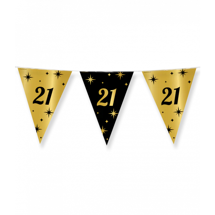 Vlaggenlijn Classy Party 10 m 21 Jaar