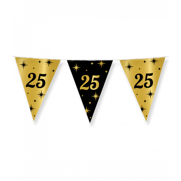Vlaggenlijn Classy Party 10 m 25 Jaar