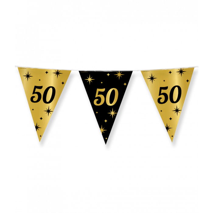 Vlaggenlijn Classy Party 10 m 50 Jaar