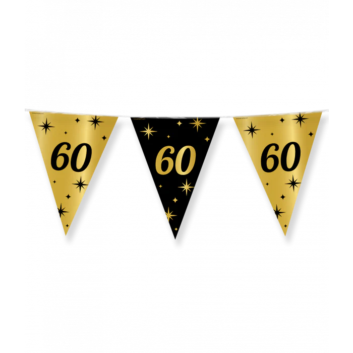 Vlaggenlijn Classy Party 10 m 60 Jaar