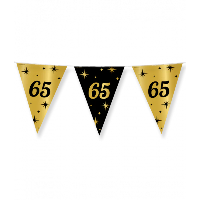 Vlaggenlijn Classy Party 10 m 65 Jaar