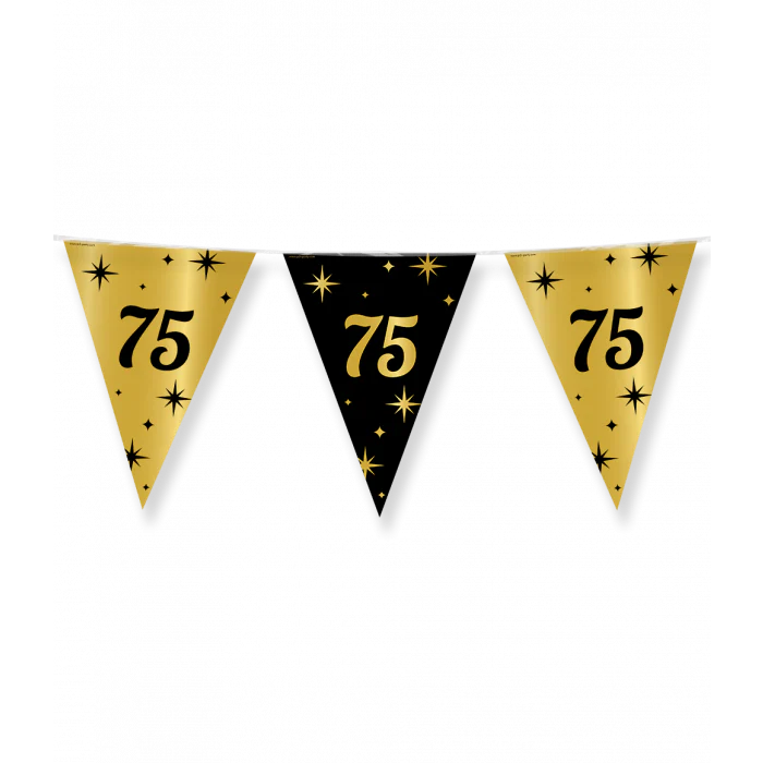 Vlaggenlijn Classy Party 10 m 75 Jaar