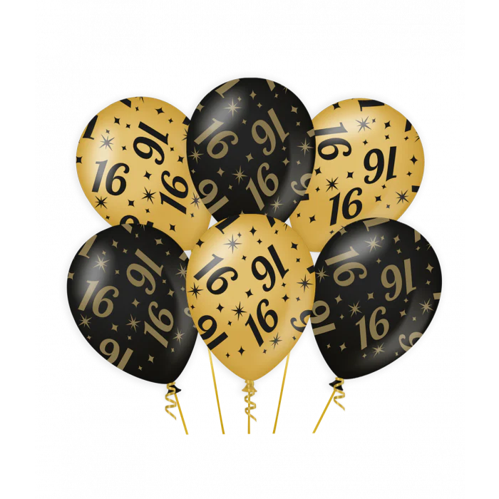 Ballonnen Classy Party 16 Jaar 30 cm