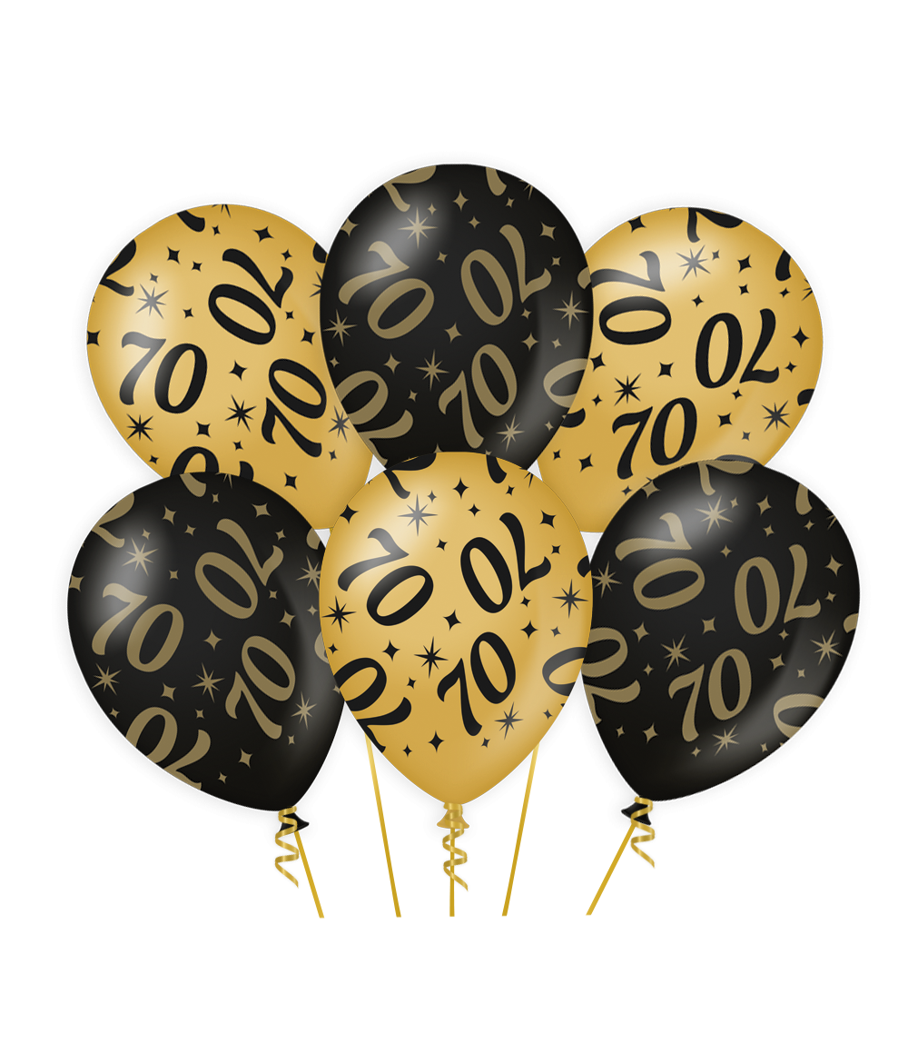 Ballonnen Classy Party 30cm - 16 t/m 100 jaar 6st