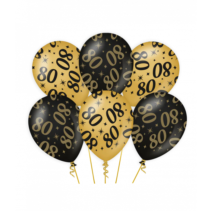 Ballonnen Classy Party 80 Jaar 30 cm