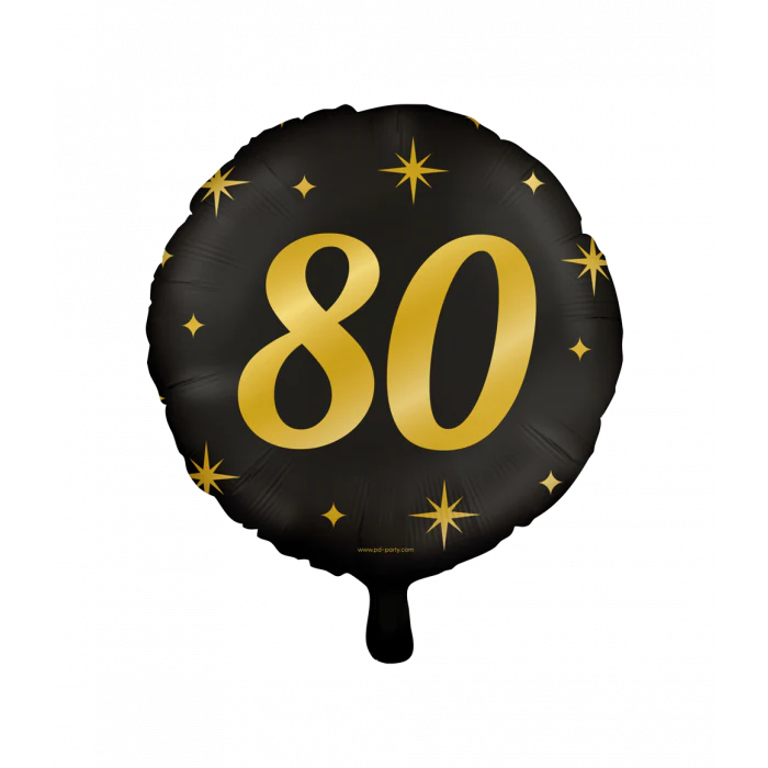Folieballonnen Classy Party 80 Jaar 45 cm