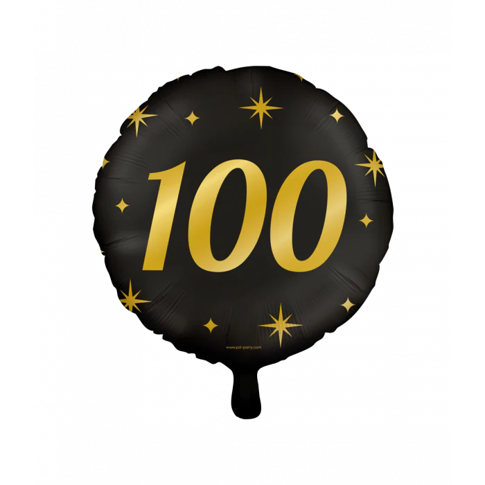 Folieballonnen Classy Party 100 Jaar 45 cm
