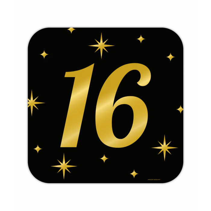 Classy Party Huldeschild 16 Jaar 50 cm