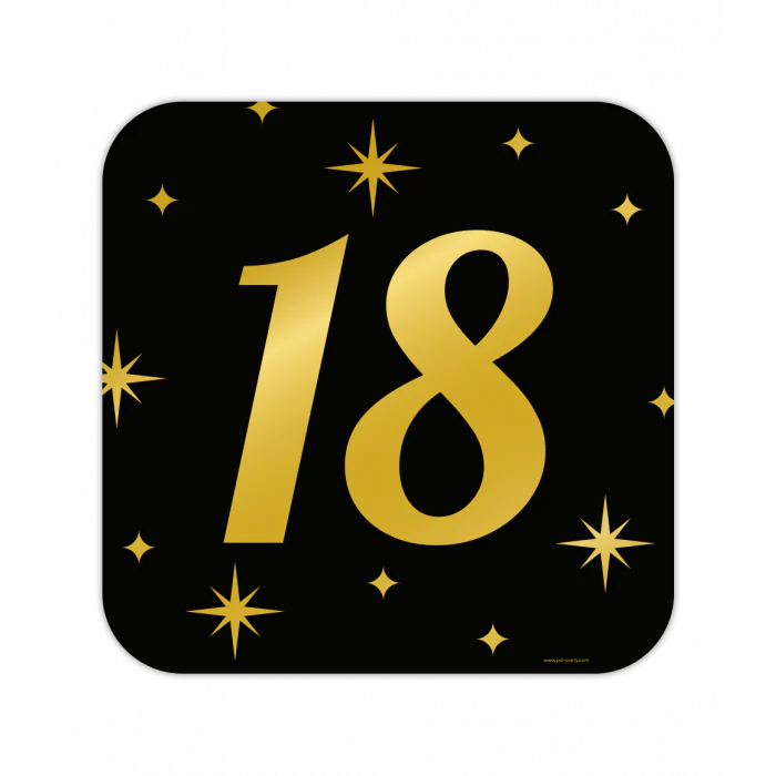 Classy Party Huldeschild 18 Jaar 50 cm