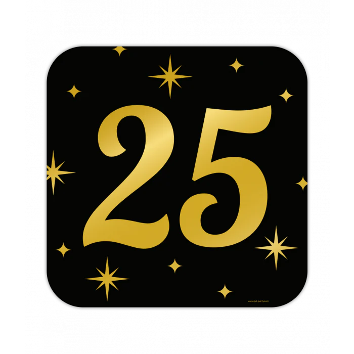 Classy Party Huldeschild 25 Jaar 50 cm