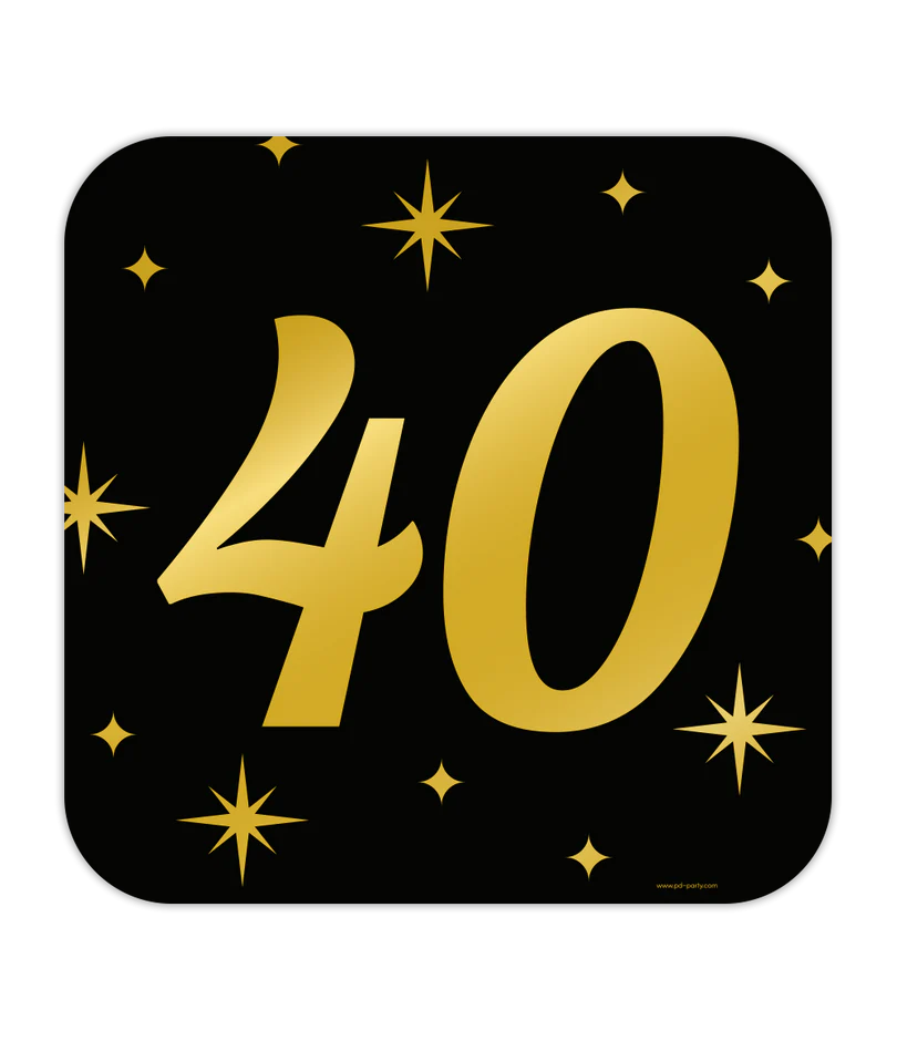 Classy Party Huldeschild 40 Jaar 50 cm