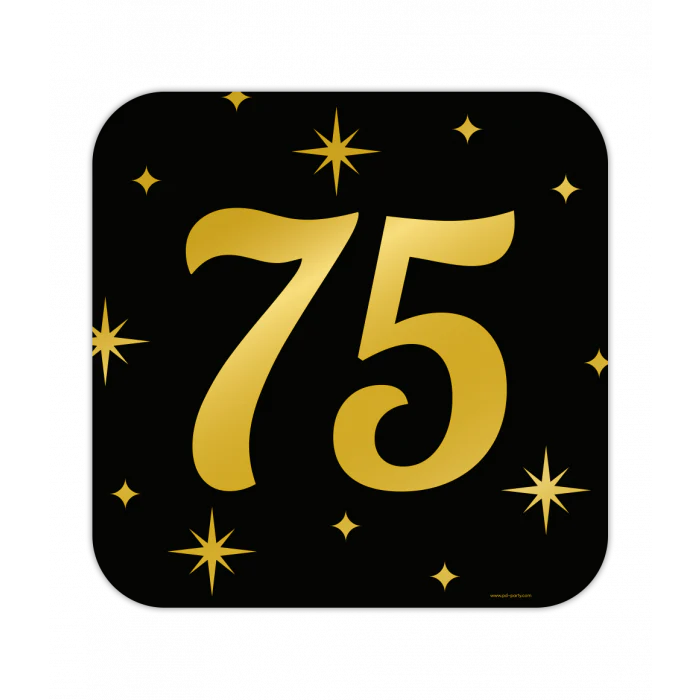Classy Party Huldeschild 75 Jaar 50 cm