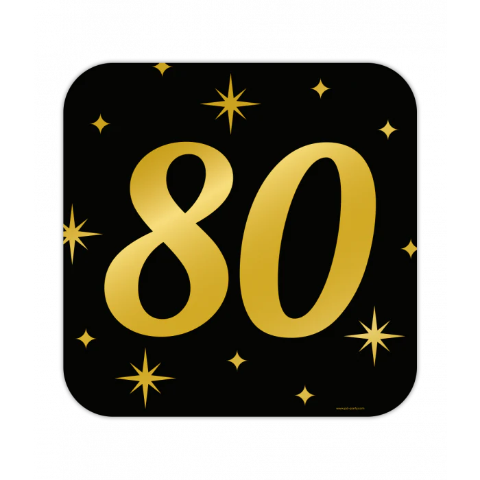 Classy Party Huldeschild 80 Jaar 50 cm