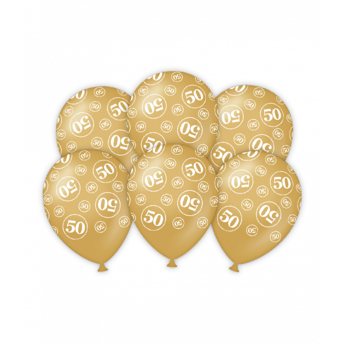 50 Jaar Getrouwd Ballonnen 6st