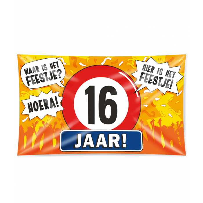 Gevelvlag XL 16 Jaar 150cm