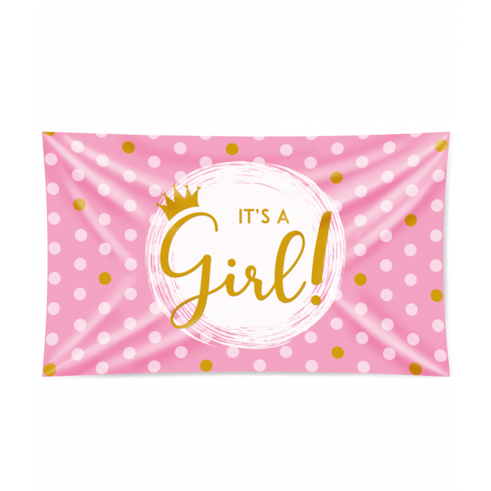Gevelvlag XL It’s a Girl! 150cm