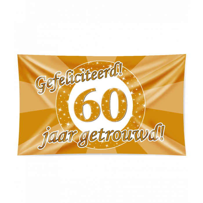 60 Jaar Getrouwd Gevelvlag