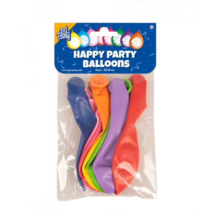 2 Jaar Ballonnen 8st