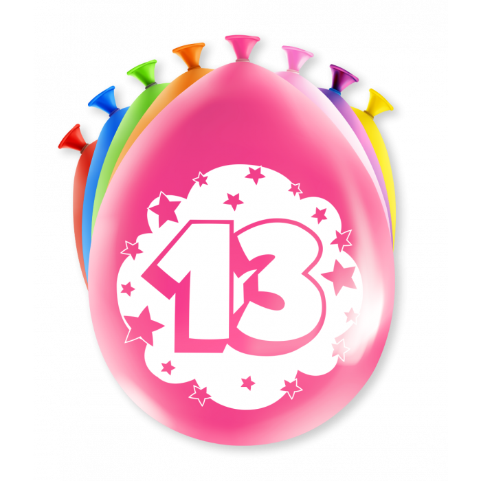 13 Jaar Ballonnen 30cm 8st