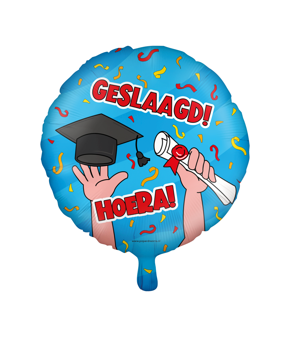 Folieballon Geslaagd Hoera