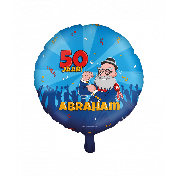 Folieballon Abraham 50 Jaar 45cm