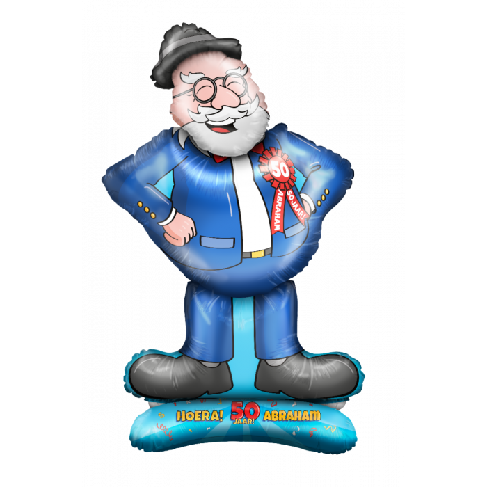Folieballon Pop Abraham 50 Jaar 90cm