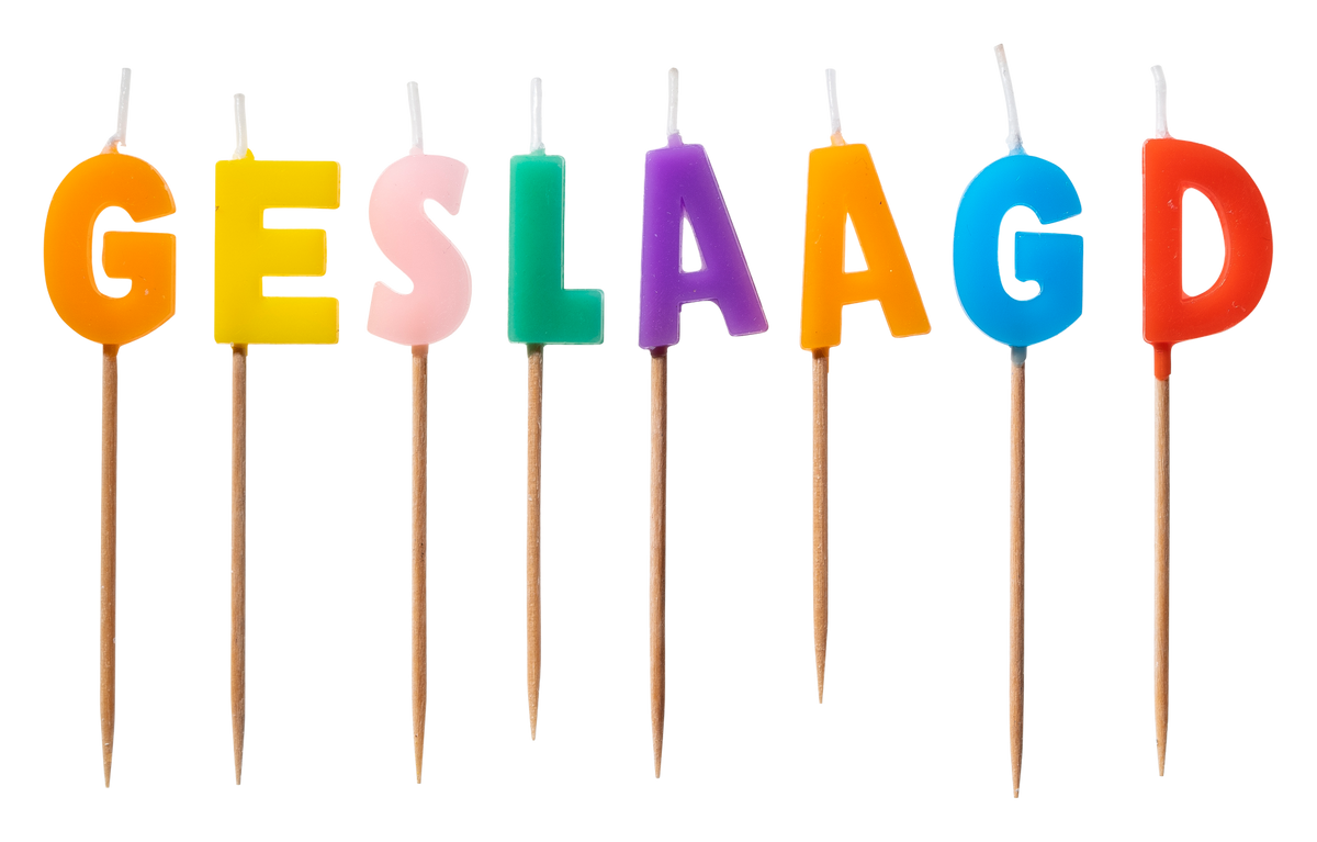 Taart Kaarsjes Geslaagd