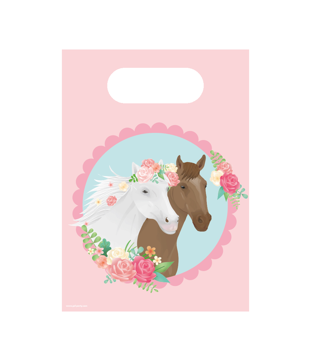 Geschenkzakjes Paard 16,5cm 6 Stuks