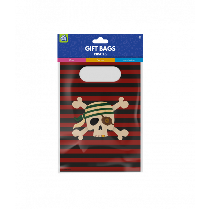 Geschenkzakjes Piraat 6st