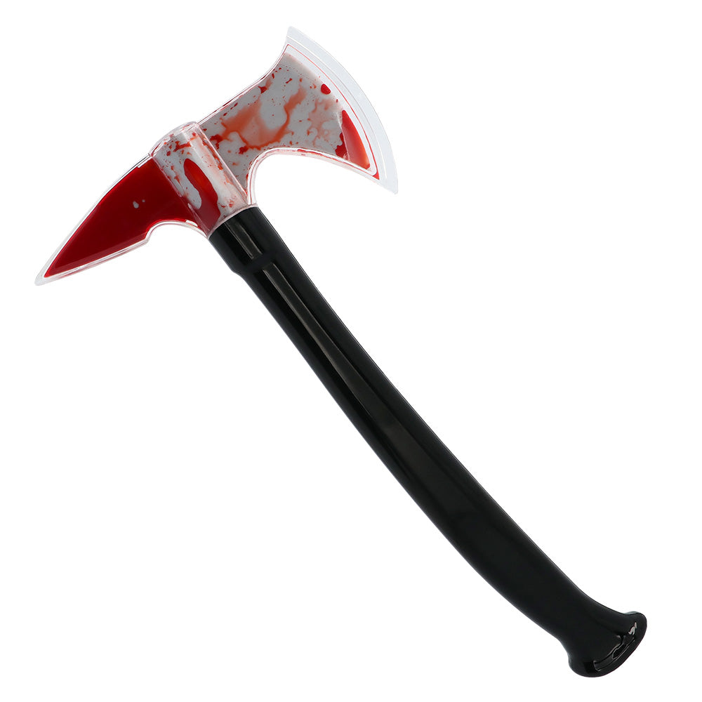 Bloederige Bijl 34 cm met Nepbloed – Halloween Horror Accessoire