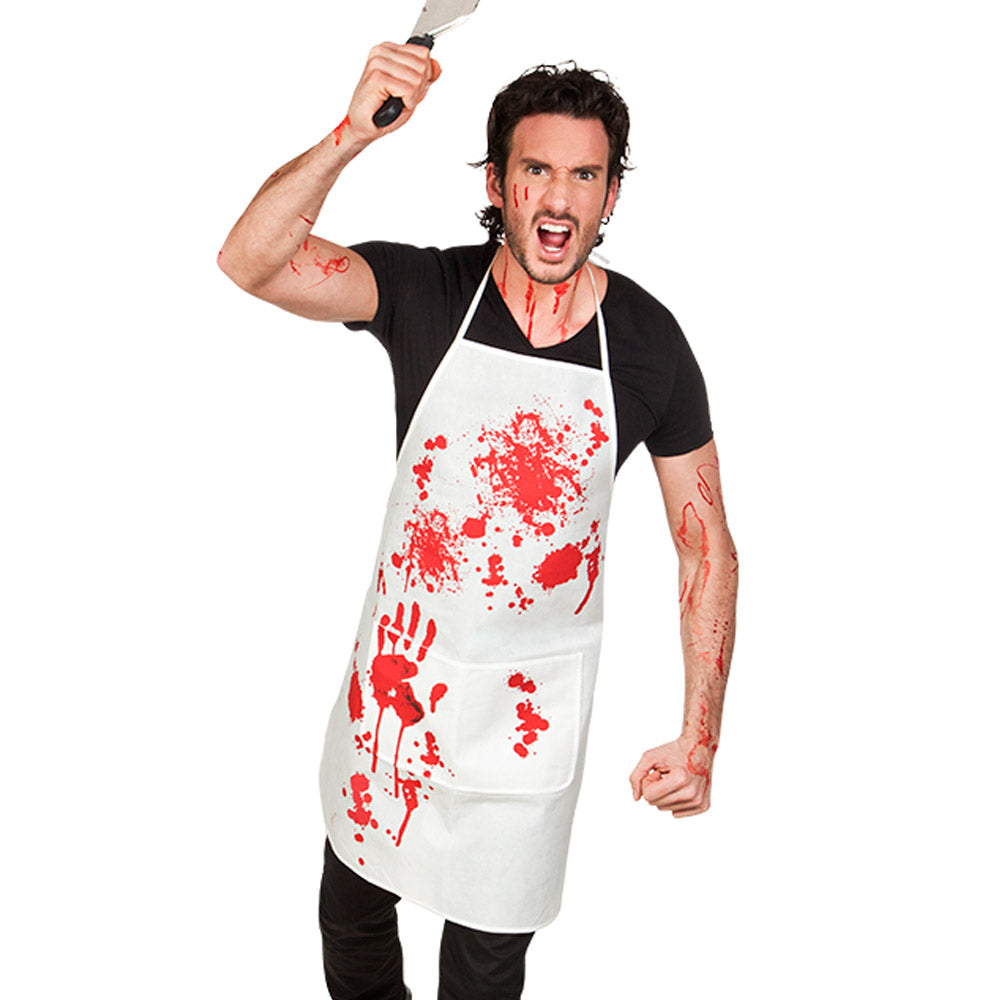 Bloederig Halloween Schort – Bloedspatten Horror Kostuum