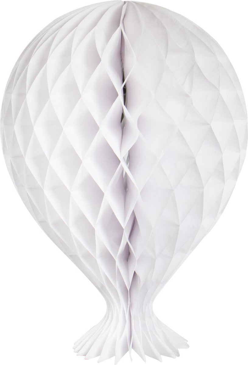 Honeycomb Ballon Wit 37cm