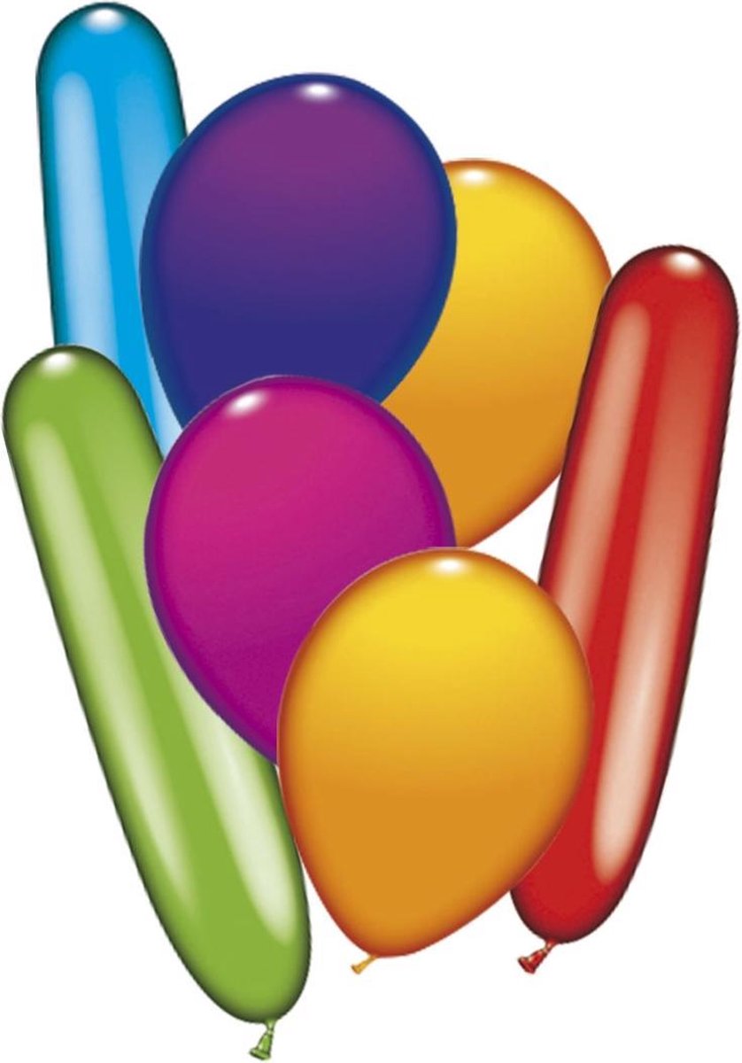 Mix latex ballonnen 50st