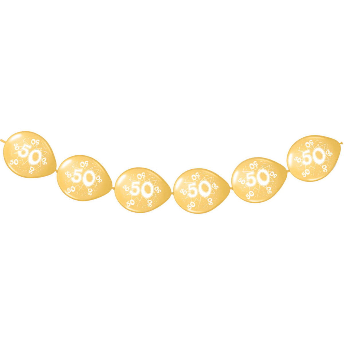50 Jaar Jubileum Knoopballonnen - 3 meter