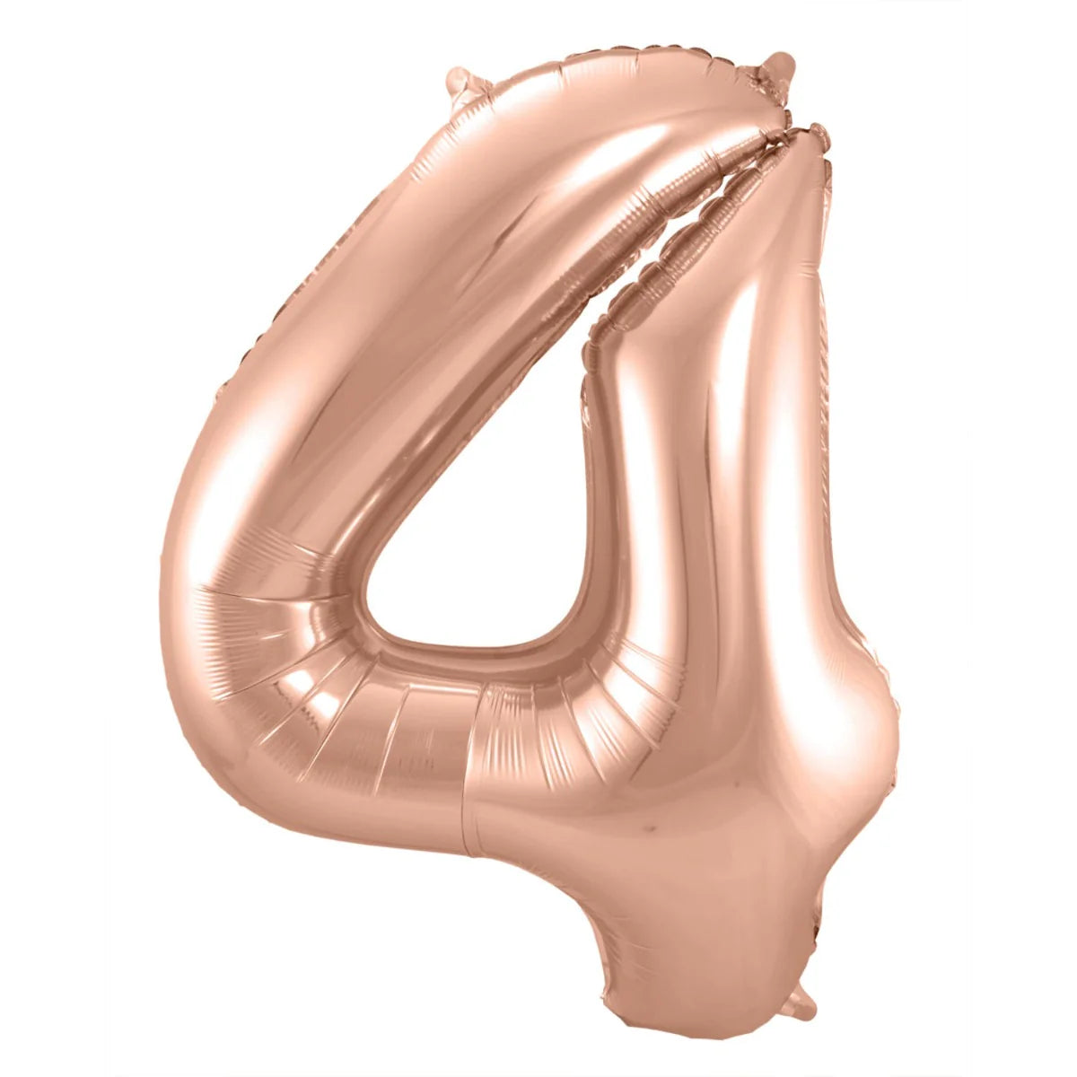 Folieballon 4 Jaar Roségoud XL 86 cm