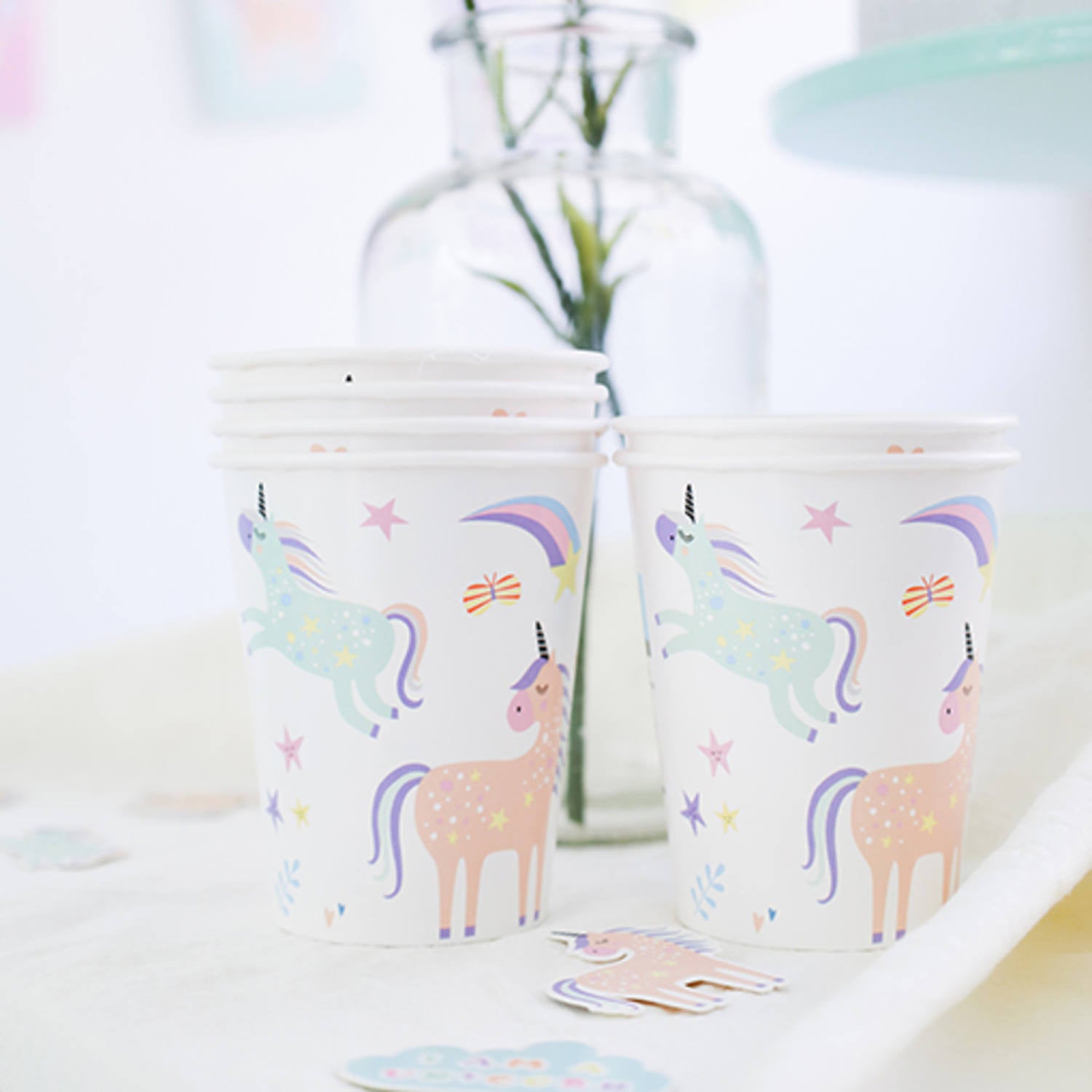 Bekertjes Unicorns & Rainbows 6st