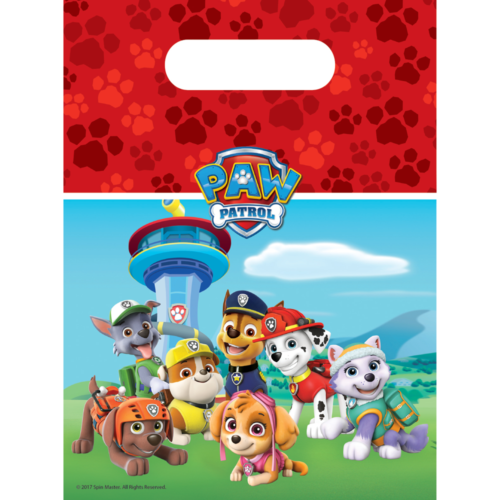 Uitdeelzakjes Paw Patrol 6 Stuks