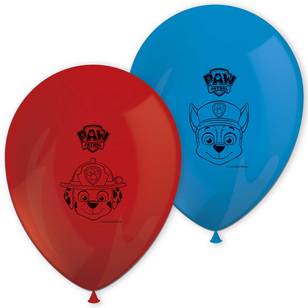 Ballonnen Paw Patrol 8 Stuks