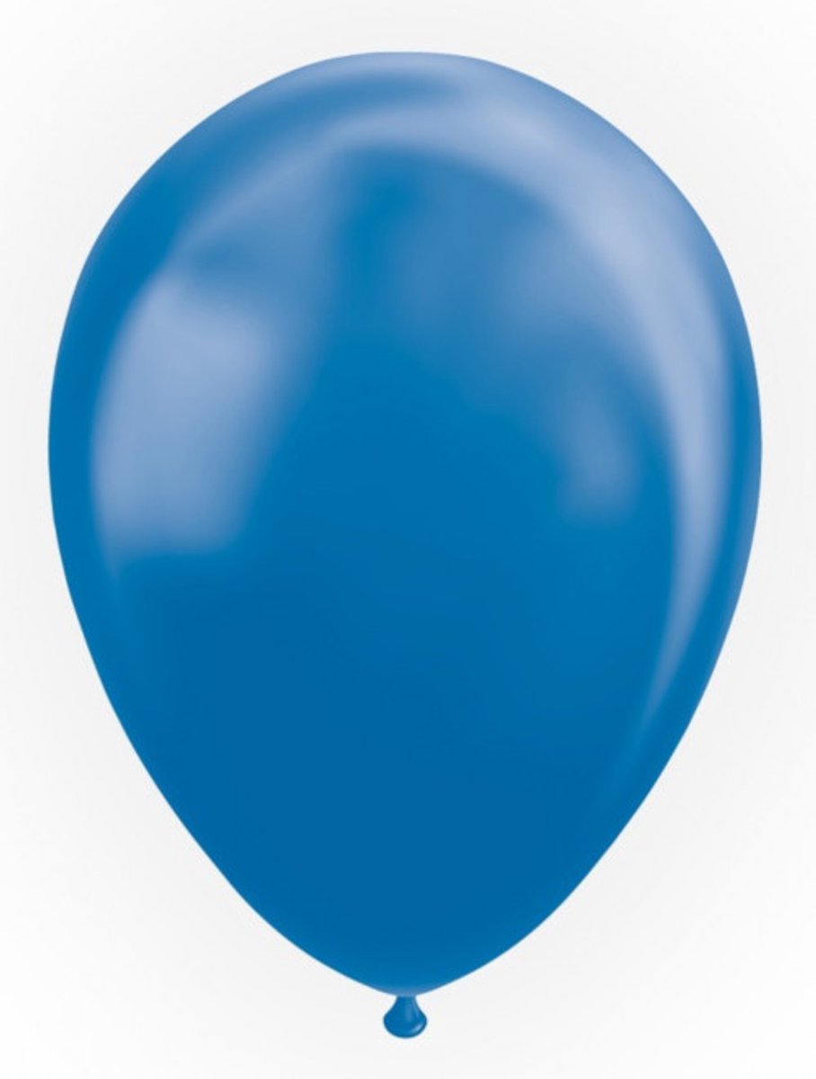 blauwe metallic ballonnen 30cm 50st