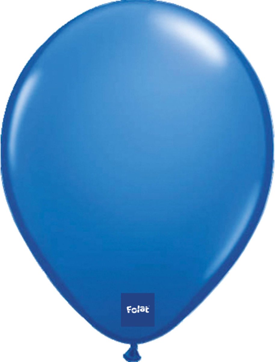 ballonnen Metallic Blauw 30cm 100st