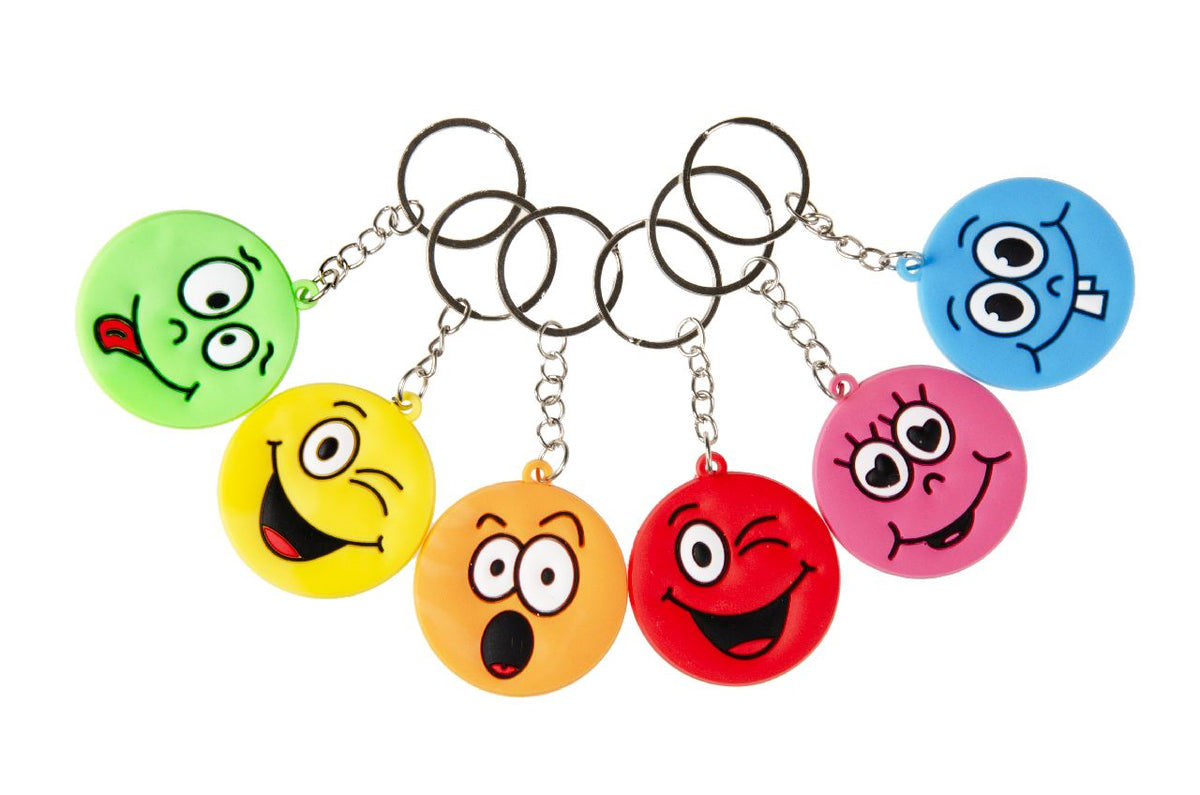 Sleutelhanger Smiley 12 Stuks