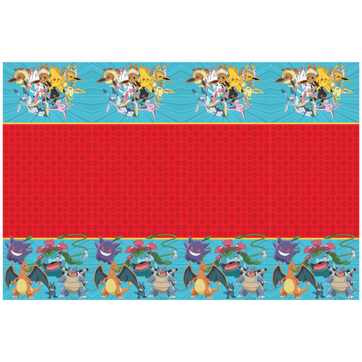 Pokémon tafelkleed 120x180 cm Plastic tafelkleed voor kinderfeestje