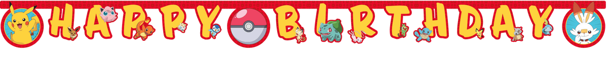 Happy Birthday Pokémon slinger Papier 2,3 Meter