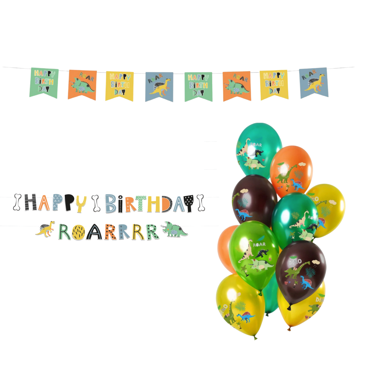 Dino Roar Versiering Pakket 15-Delig