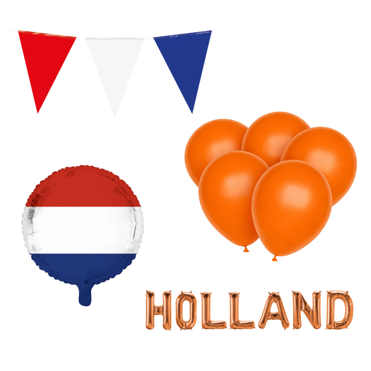 Koningsdag Versieringspakket Nederland 13-Delig